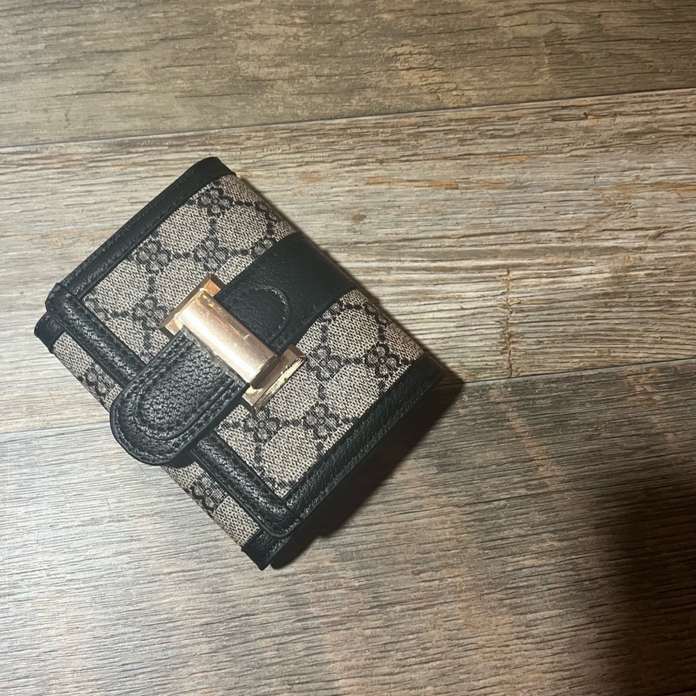 Black and Brown Women's Wallet